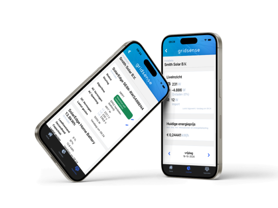 Foto van een telefoon met de EMS app
