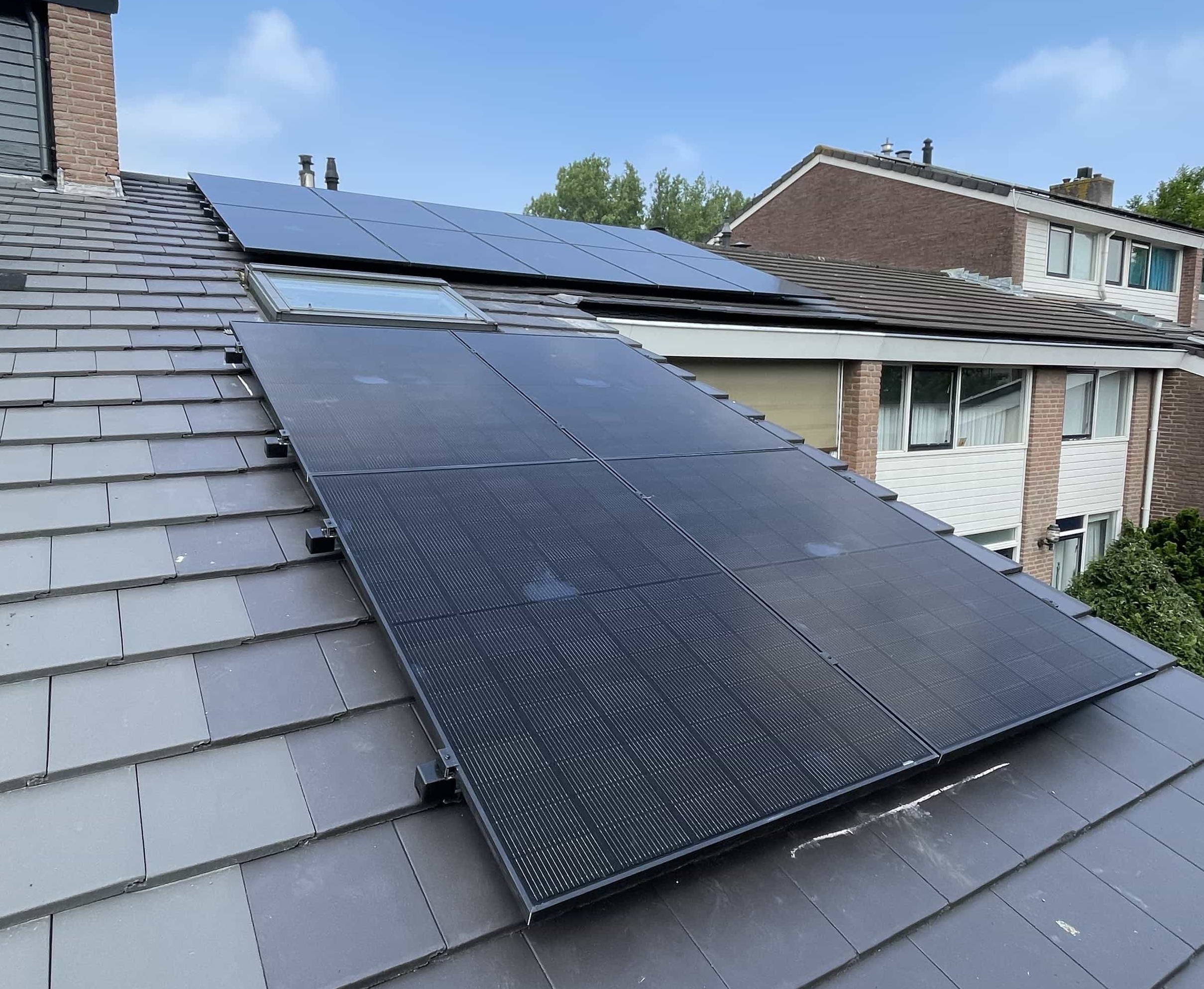 Zonnepanelen op een woning